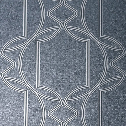 Deco Geo Wallpaper - Midnight - Boutique Luxury