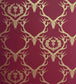 Deer Damask Wallpaper - Claret Gold - BG0100 - 402 - Barneby Gates