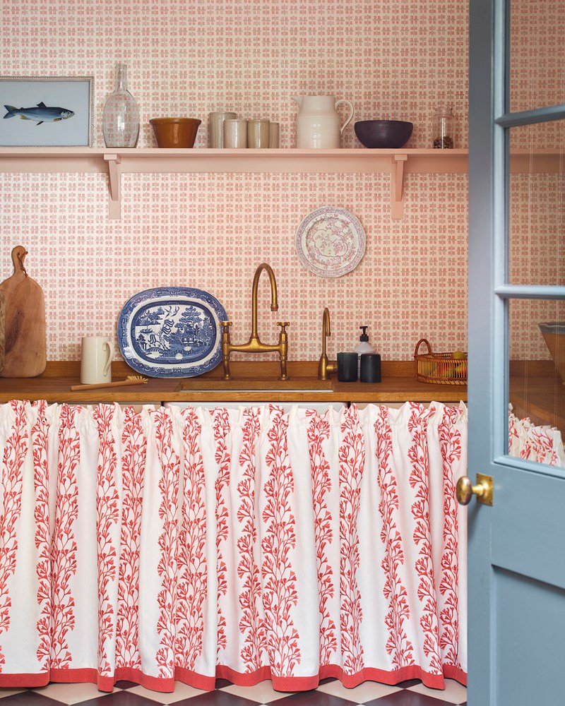 Dex Wallpaper - Red - J194W-03 - Jane Churchill