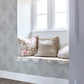 Diamond Motif Wallpaper - Blue - Shabby Chic