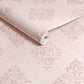 Diamond Motif Wallpaper - Pink - Shabby Chic