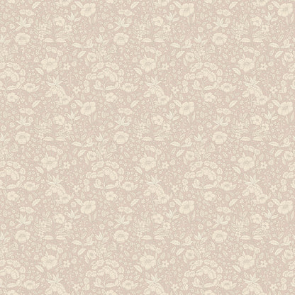 Doris Wallpaper - Dusty Pink - Summer Gray
