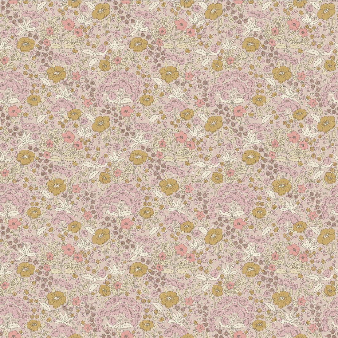 Doris Wallpaper - Pink - Summer Gray
