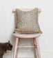 Eden Topaz Cushion with Medium Linen - Blue - Wear The Walls