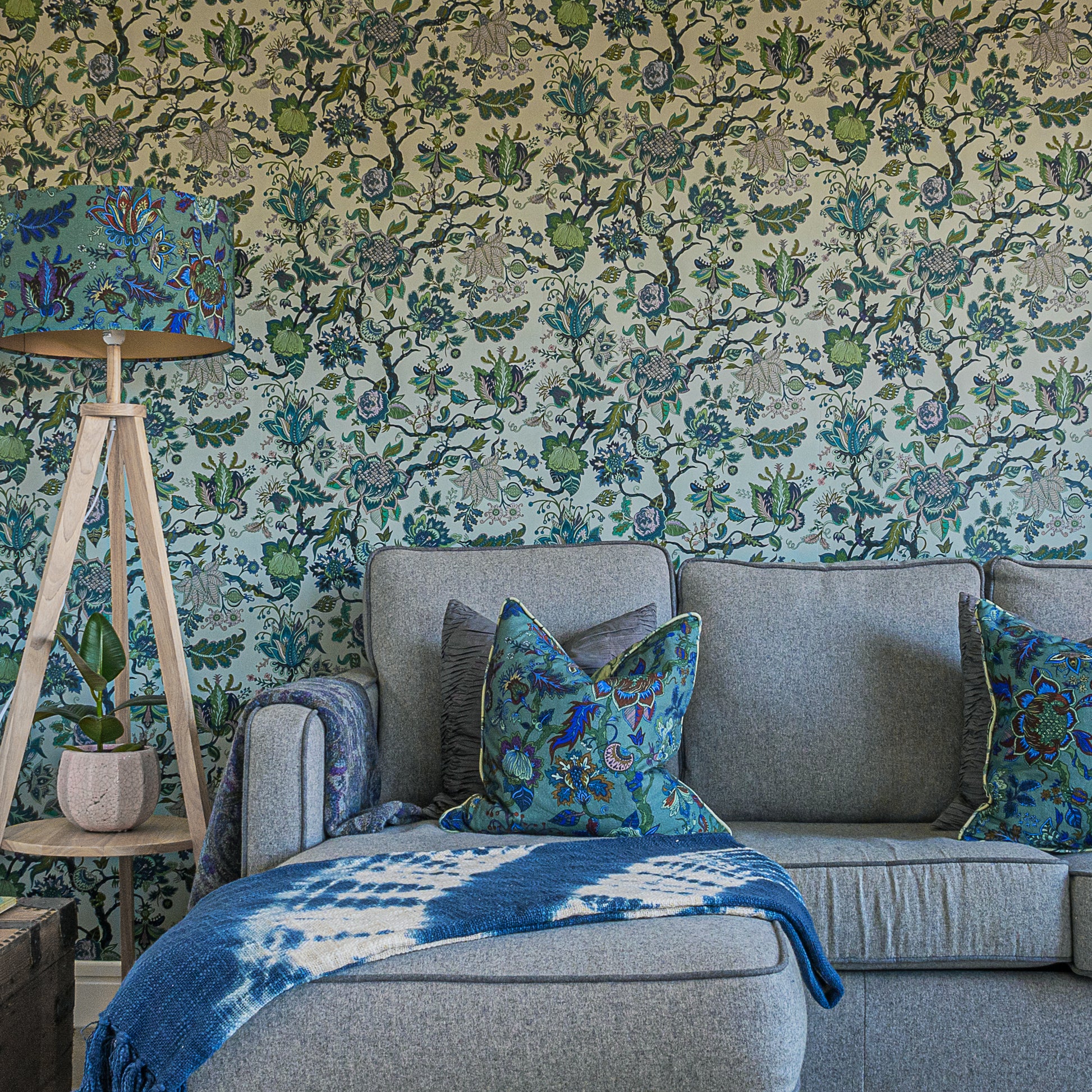 Eden Fabric - Blue - Wear The Walls