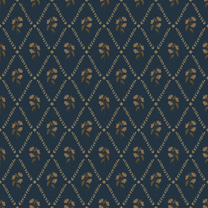 Eline Wallpaper - Blue - Summer Gray
