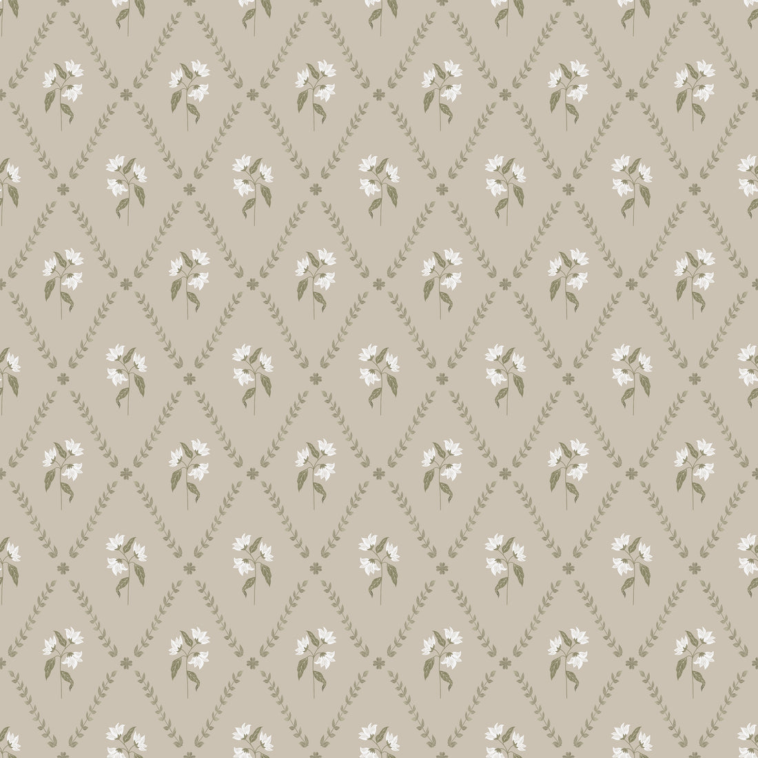 Eline Wallpaper - Earth - Summer Gray
