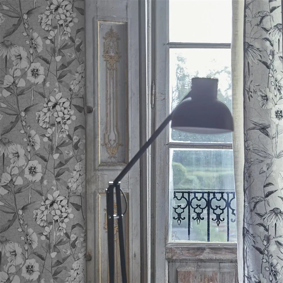 Emilie Wallpaper - Platinum - PDG1050/03 - Designers Guild
