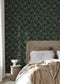 Espalier Wallpaper - Midnight blue - Summer Gray
