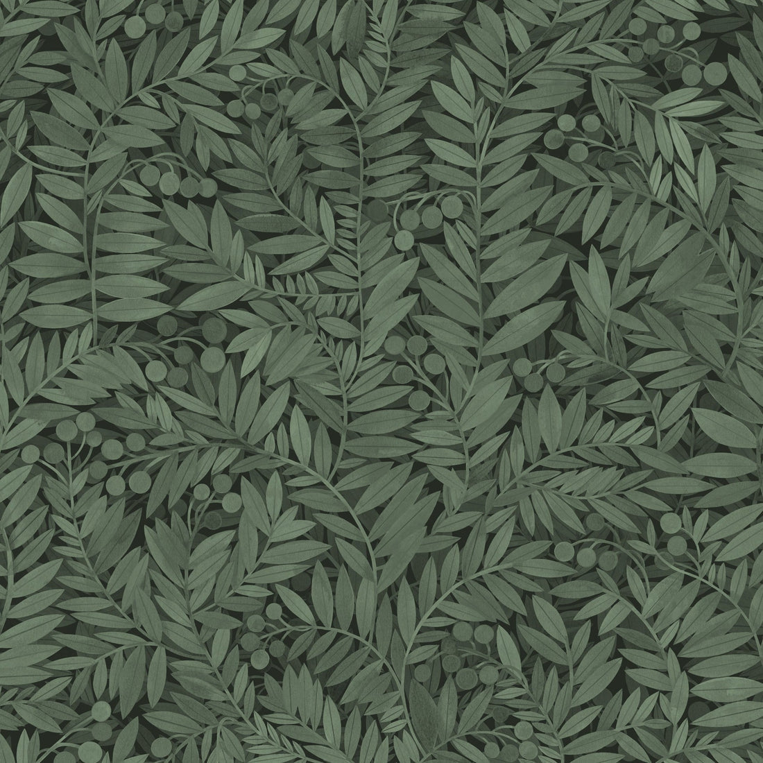 Eve Wallpaper - Evergreen - Summer Gray
