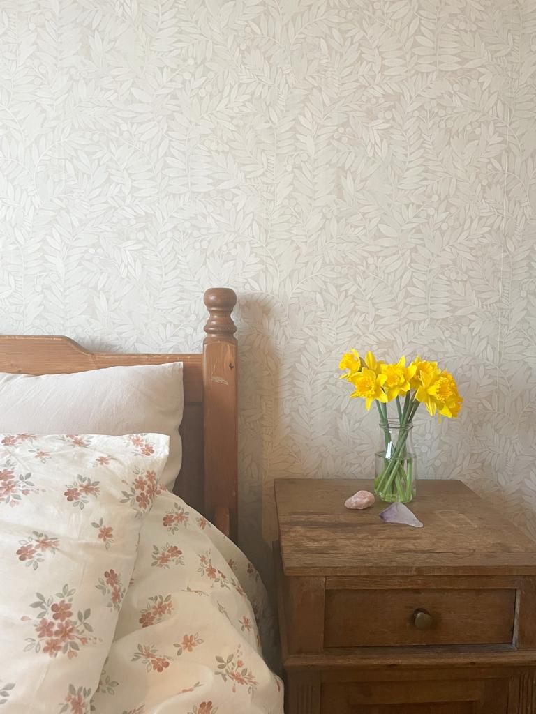 Eve Wallpaper - Sand - Summer Gray
