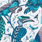 Audubon Cotton Satin Fabric - Teal - Emma J Shipley