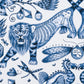Extinct Cotton Satin Fabric - Blue - Emma J Shipley