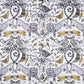 Extinct Cotton Satin Fabric - Gray - Emma J Shipley