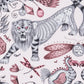 Extinct Cotton Satin Fabric - Gray - Emma J Shipley