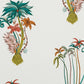Jungle Palms Cotton Satin Fabric - Green - Emma J Shipley