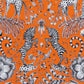 Kruger Cotton Satin Fabric - Orange - Emma J Shipley