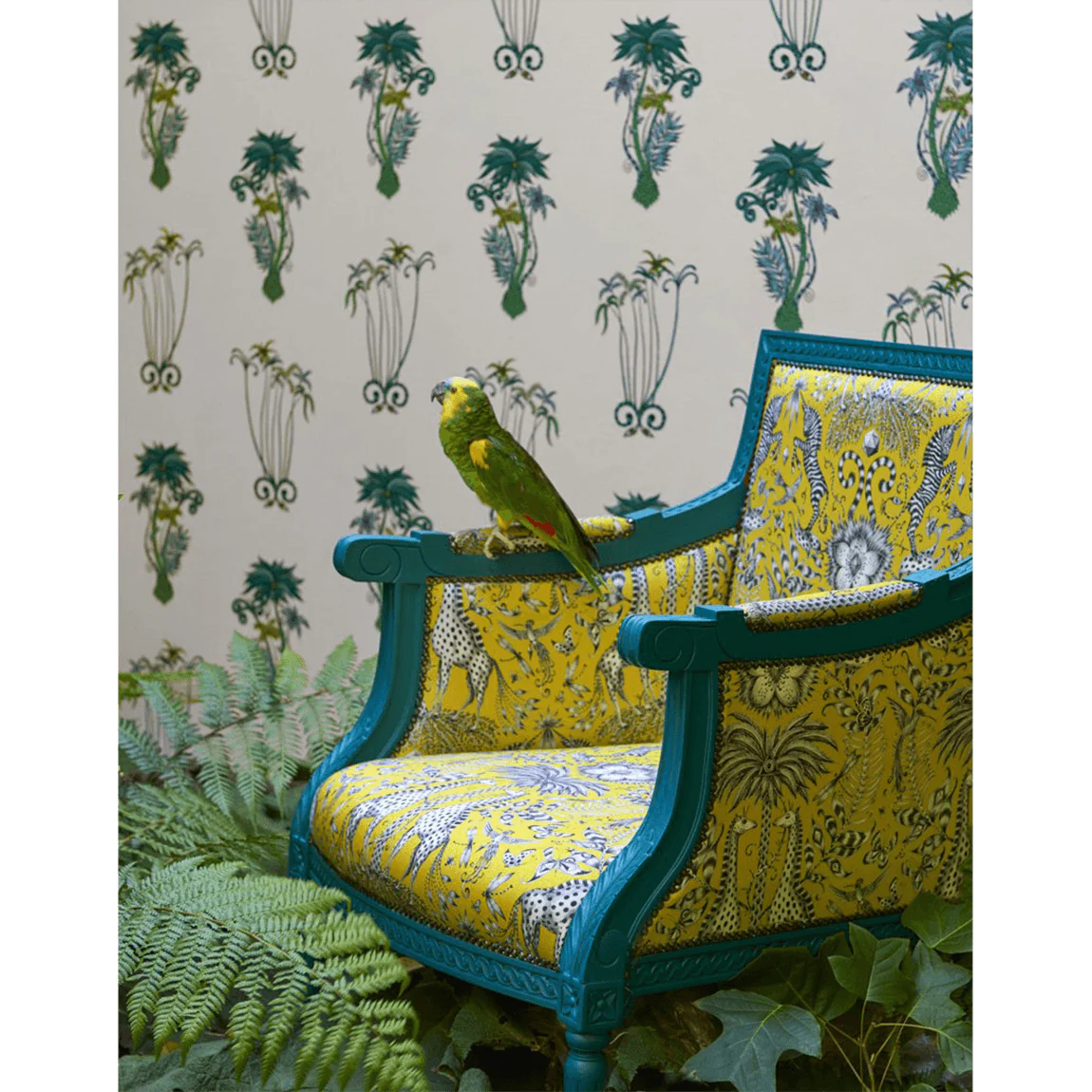 Kruger Cotton Satin Fabric - Green - Emma J Shipley