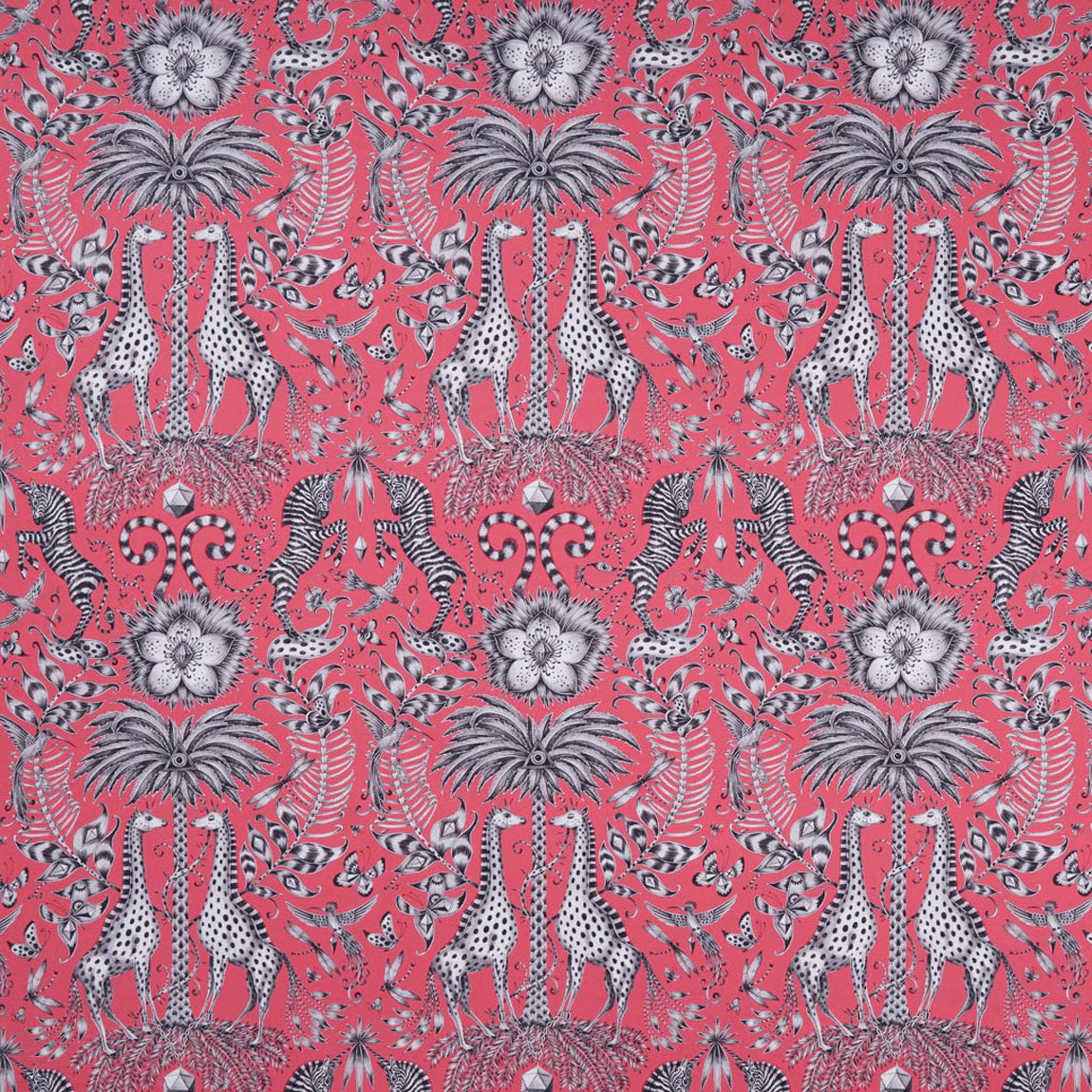 Kruger Cotton Satin Fabric - Pink - Emma J Shipley