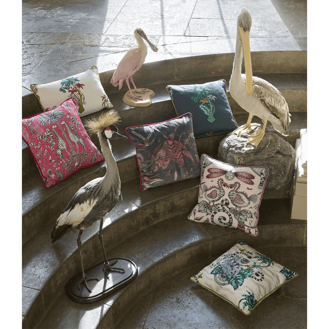 Lemur Cotton Satin Fabric - Teal - Emma J Shipley