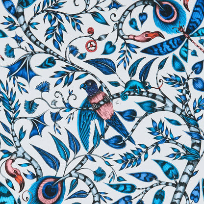 Rousseau Cotton Satin Fabric - Blue - Emma J Shipley