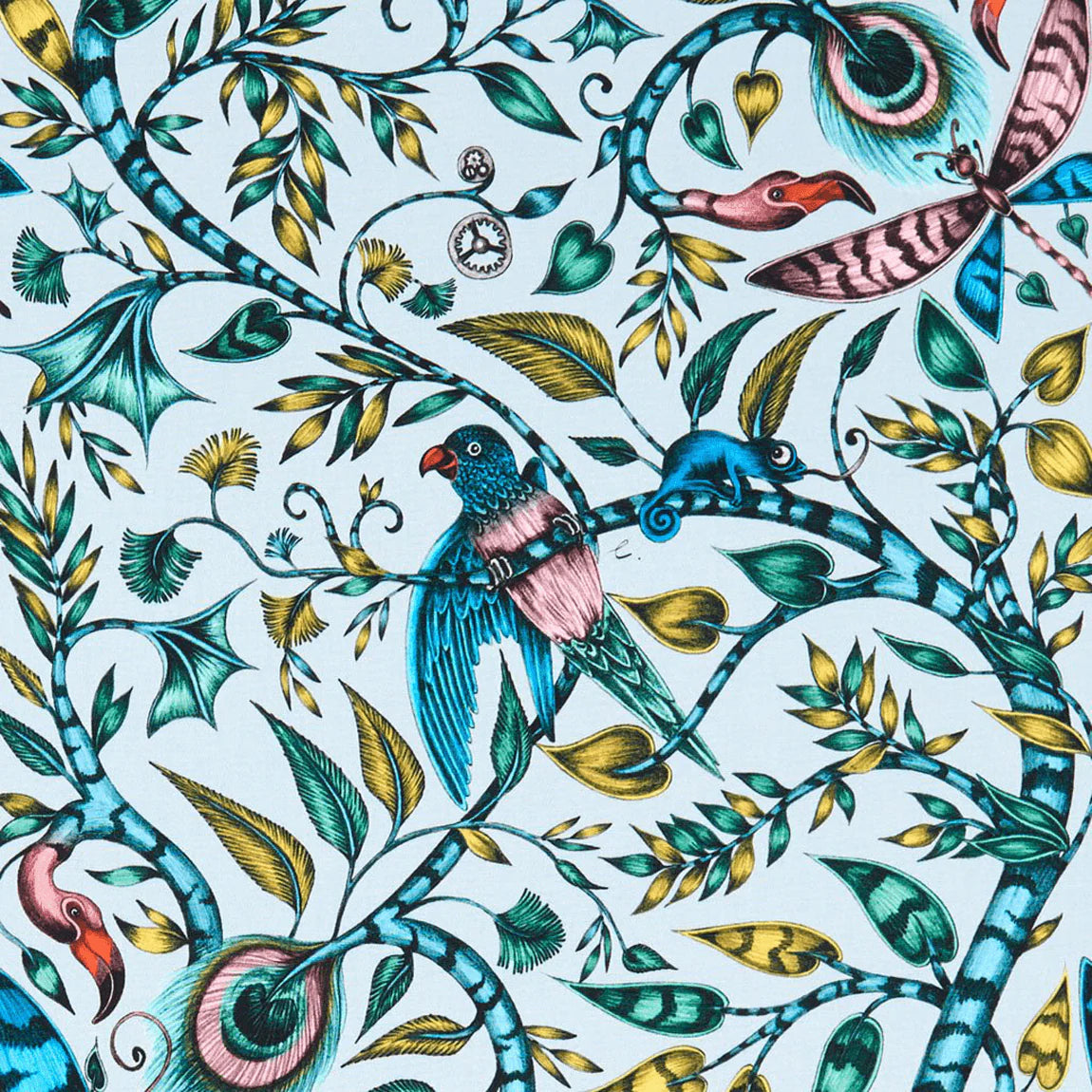 Rousseau Cotton Satin Fabric - Teal - Emma J Shipley