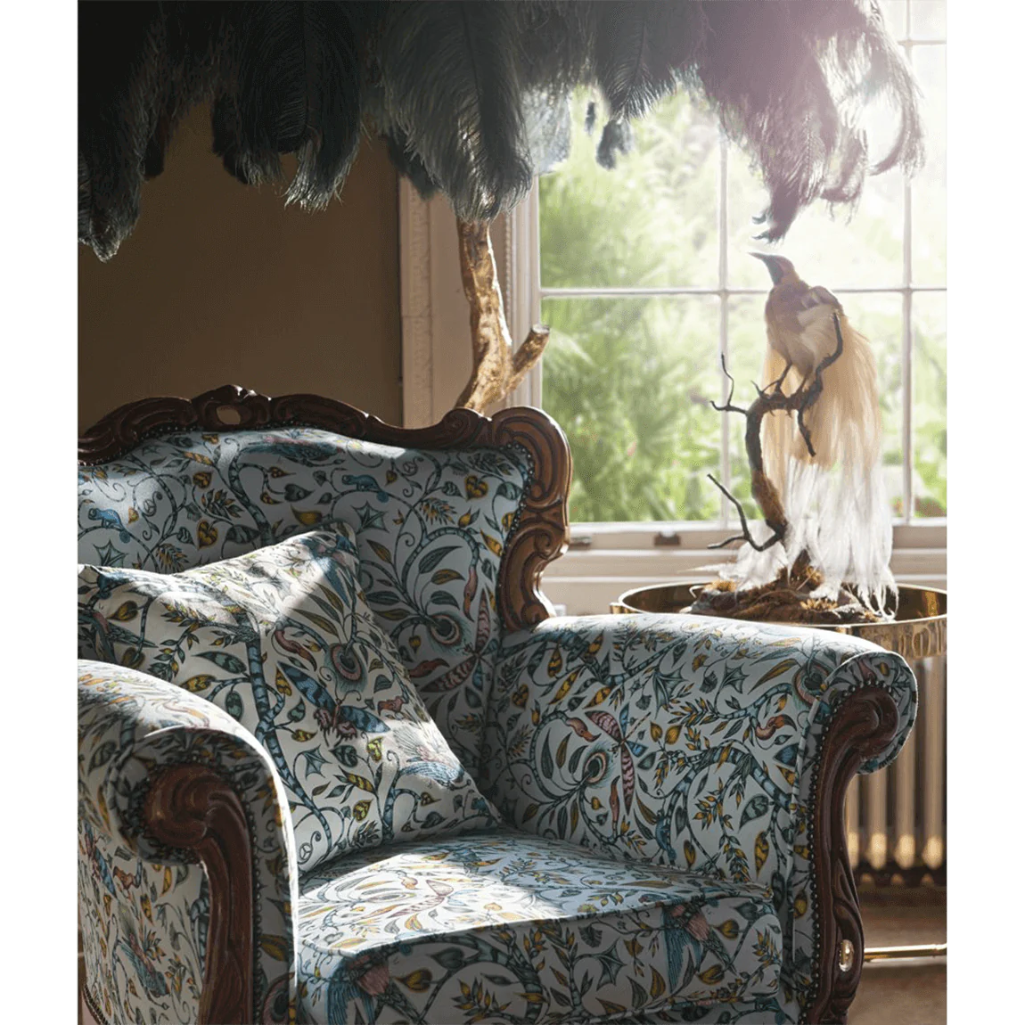 Rousseau Cotton Satin Fabric - Teal - Emma J Shipley