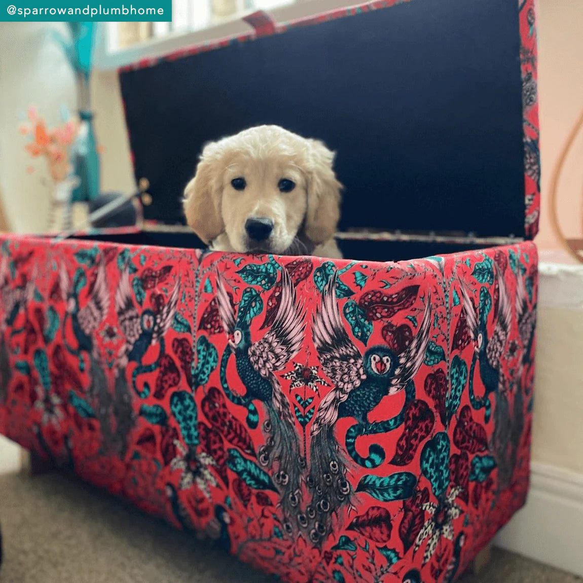 Amazon Velvet Fabric - Red - Emma J Shipley