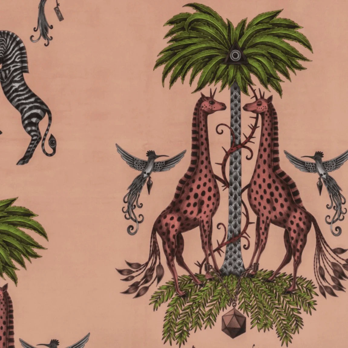 Creatura Velvet Fabric - Pink - Emma J Shipley