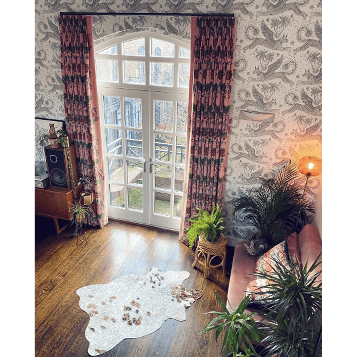 Creatura Velvet Fabric - Pink - Emma J Shipley