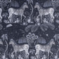 Lost World Velvet Fabric - Blue - Emma J Shipley