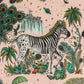 Lost World Velvet Fabric - Pink - Emma J Shipley