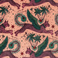 Lynx Velvet Fabric - Pink - Emma J Shipley