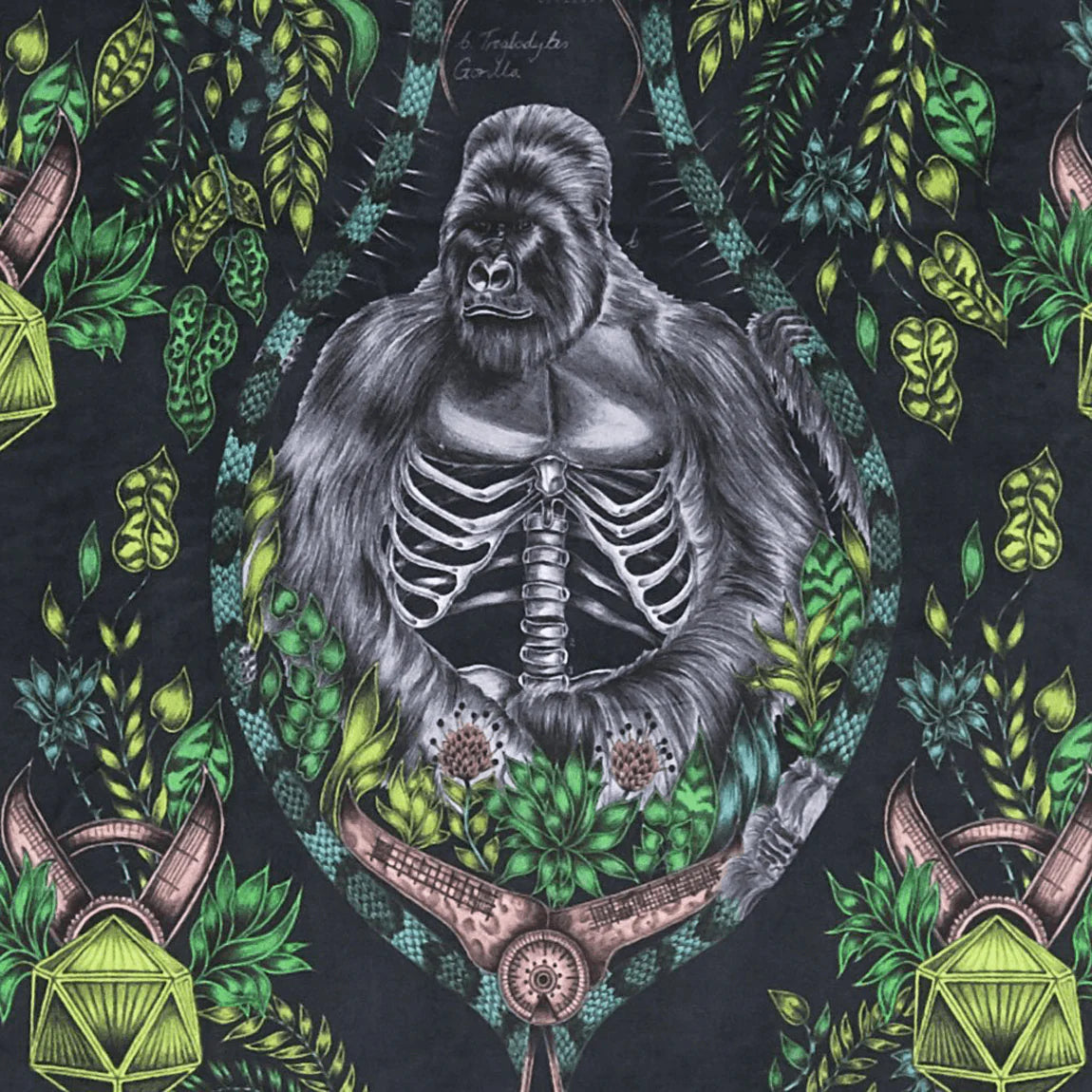 Silverback Velvet Fabric - Green - Emma J Shipley