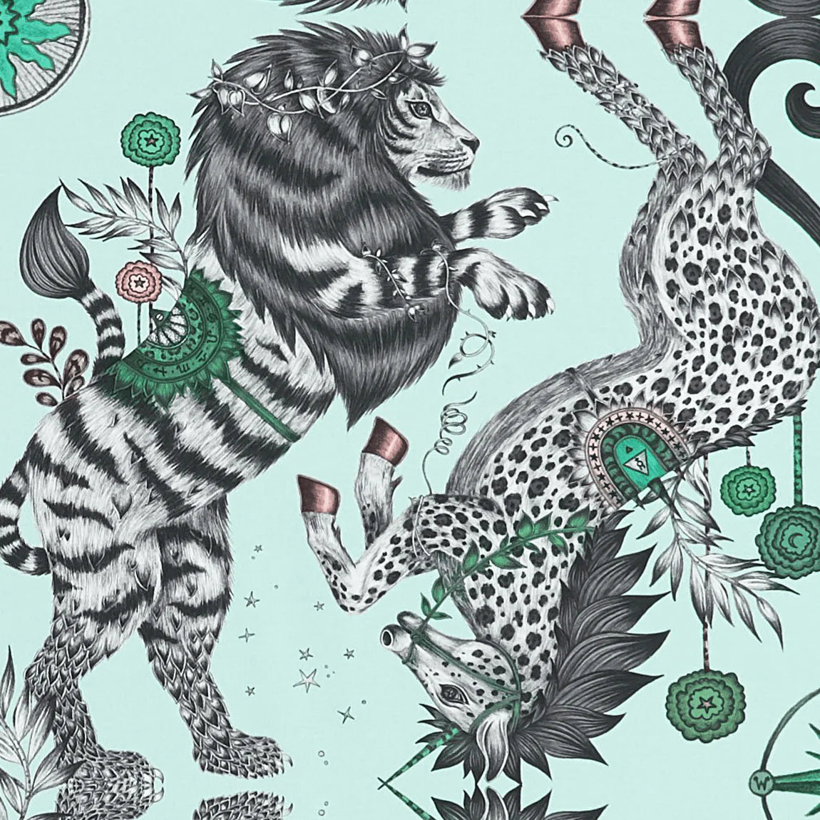 Caspian Cotton Satin Fabric - Teal - Emma J Shipley