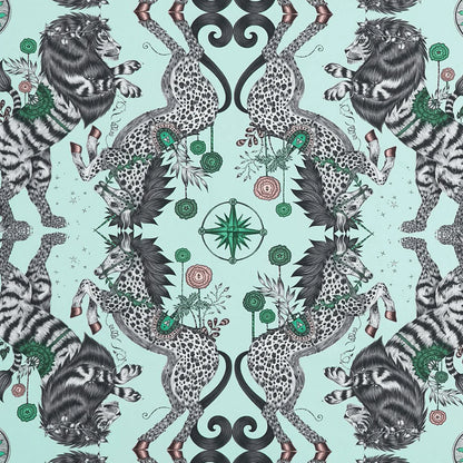 Caspian Cotton Satin Fabric - Teal - Emma J Shipley