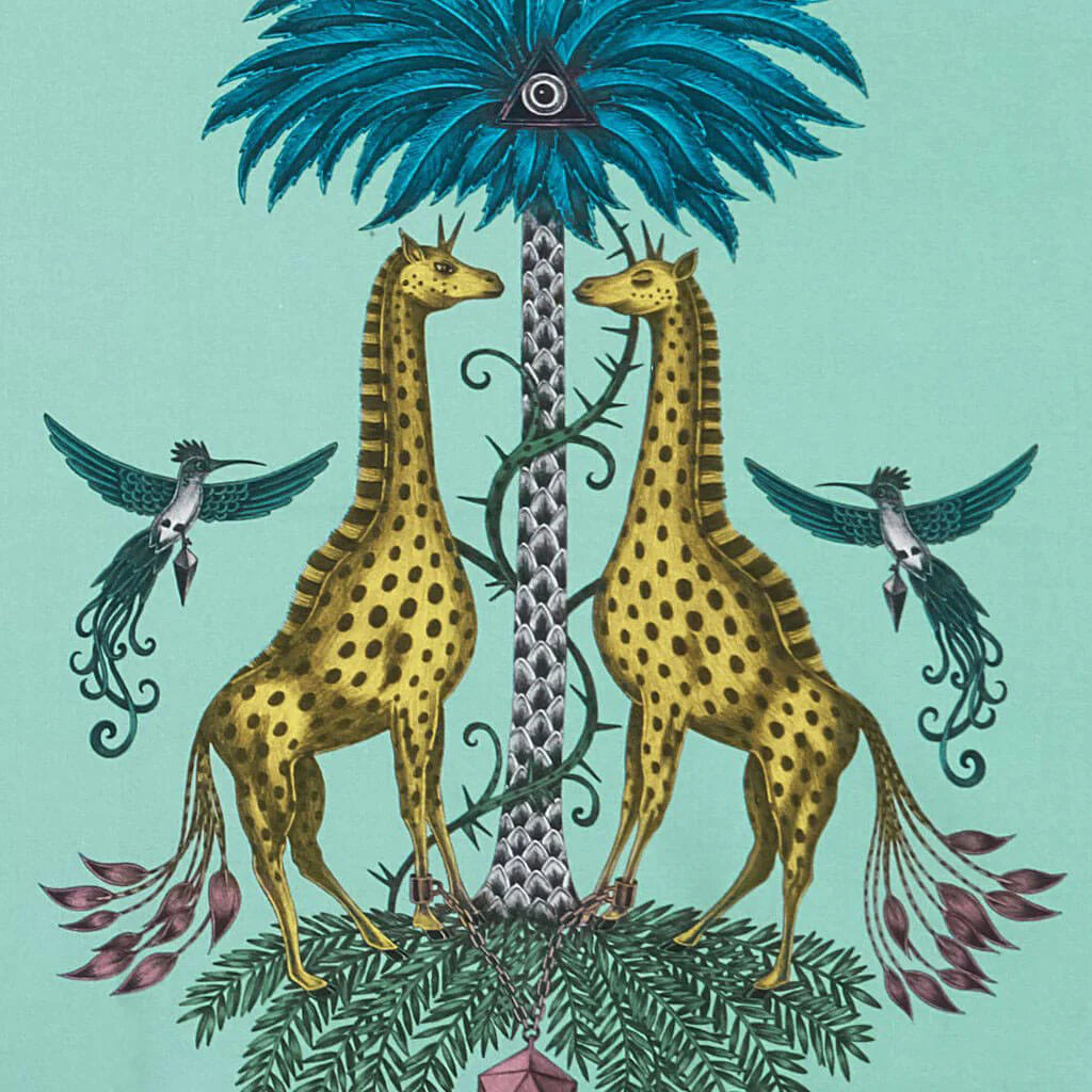 Creatura Cotton Satin Fabric - Teal - Emma J Shipley