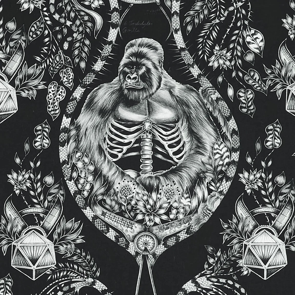 Silverback Cotton Satin Fabric - Black - Emma J Shipley