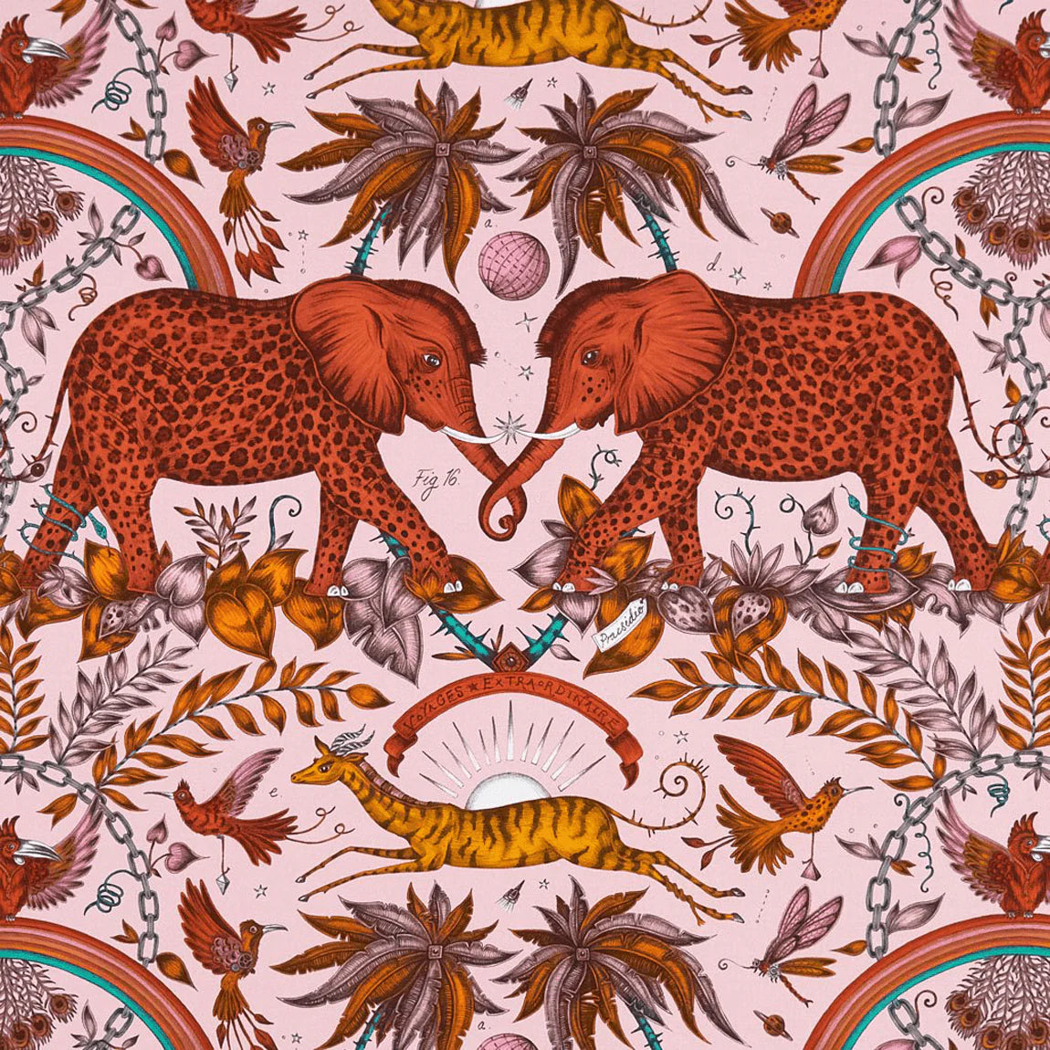 Zambezi Cotton Satin Fabric - Orange - Emma J Shipley