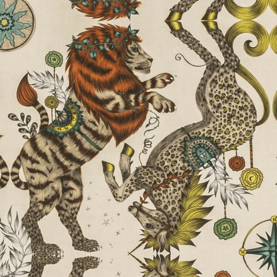 Caspian Linen Fabric - Sand - Emma J Shipley