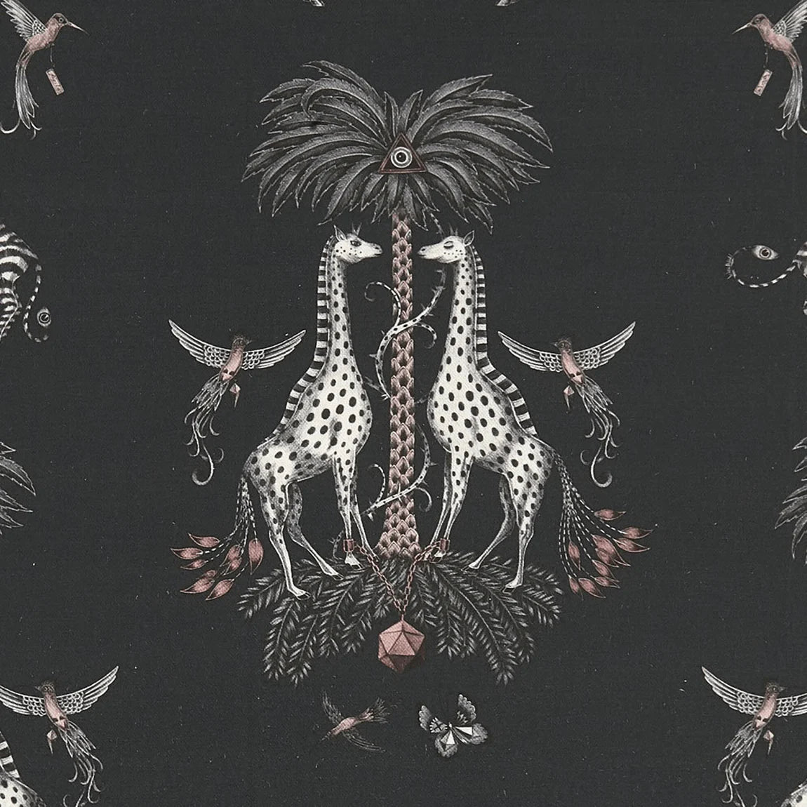 Creatura Linen Fabric - Black - Emma J Shipley