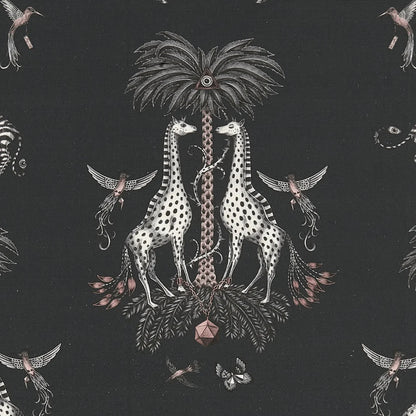 Creatura Linen Fabric - Black - Emma J Shipley