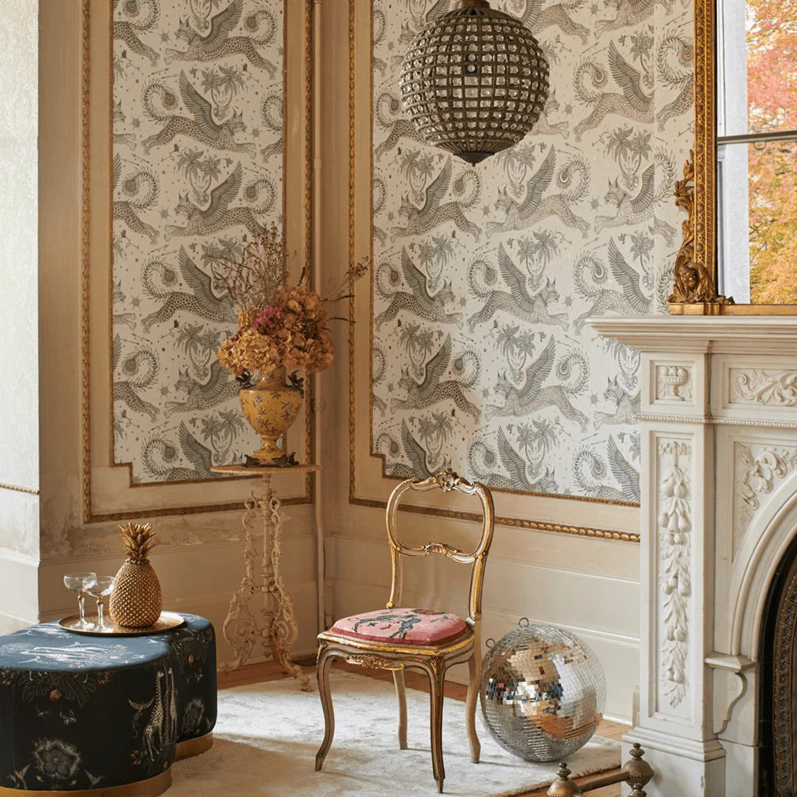 Creatura Linen Fabric - Black - Emma J Shipley