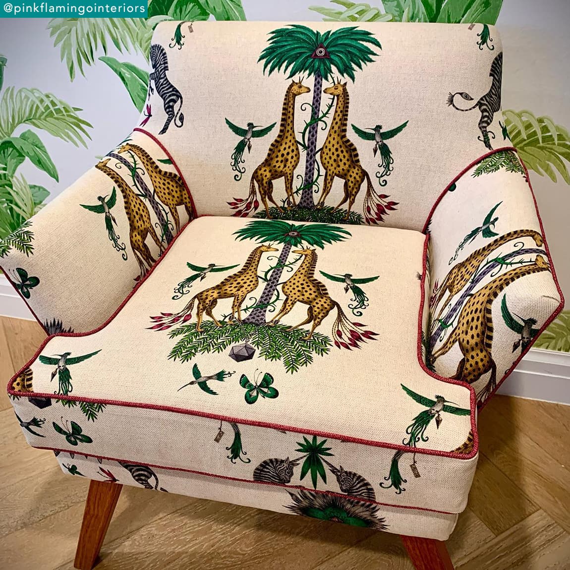 Creatura Linen Fabric - Green - Emma J Shipley