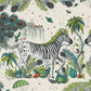 Lost World Linen Fabric - Green - Emma J Shipley