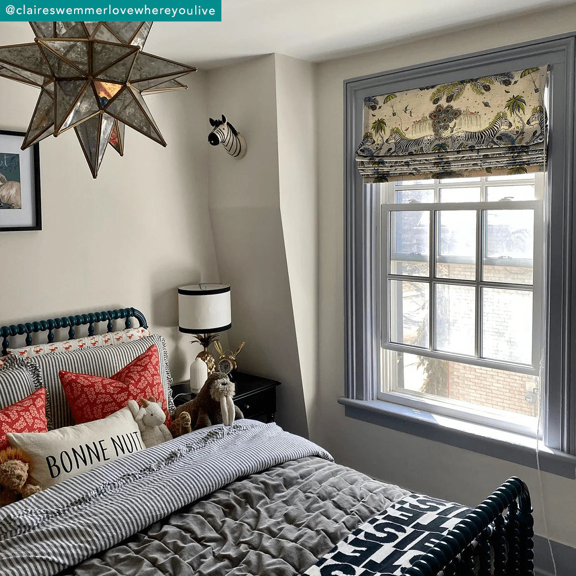 Lost World Linen Fabric - Green - Emma J Shipley