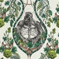 Silverback Linen Fabric - Green - Emma J Shipley