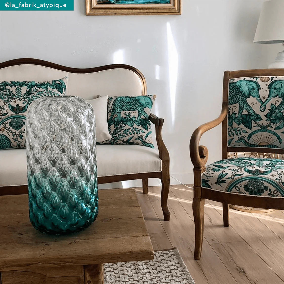 Zambezi Linen Fabric - Green - Emma J Shipley