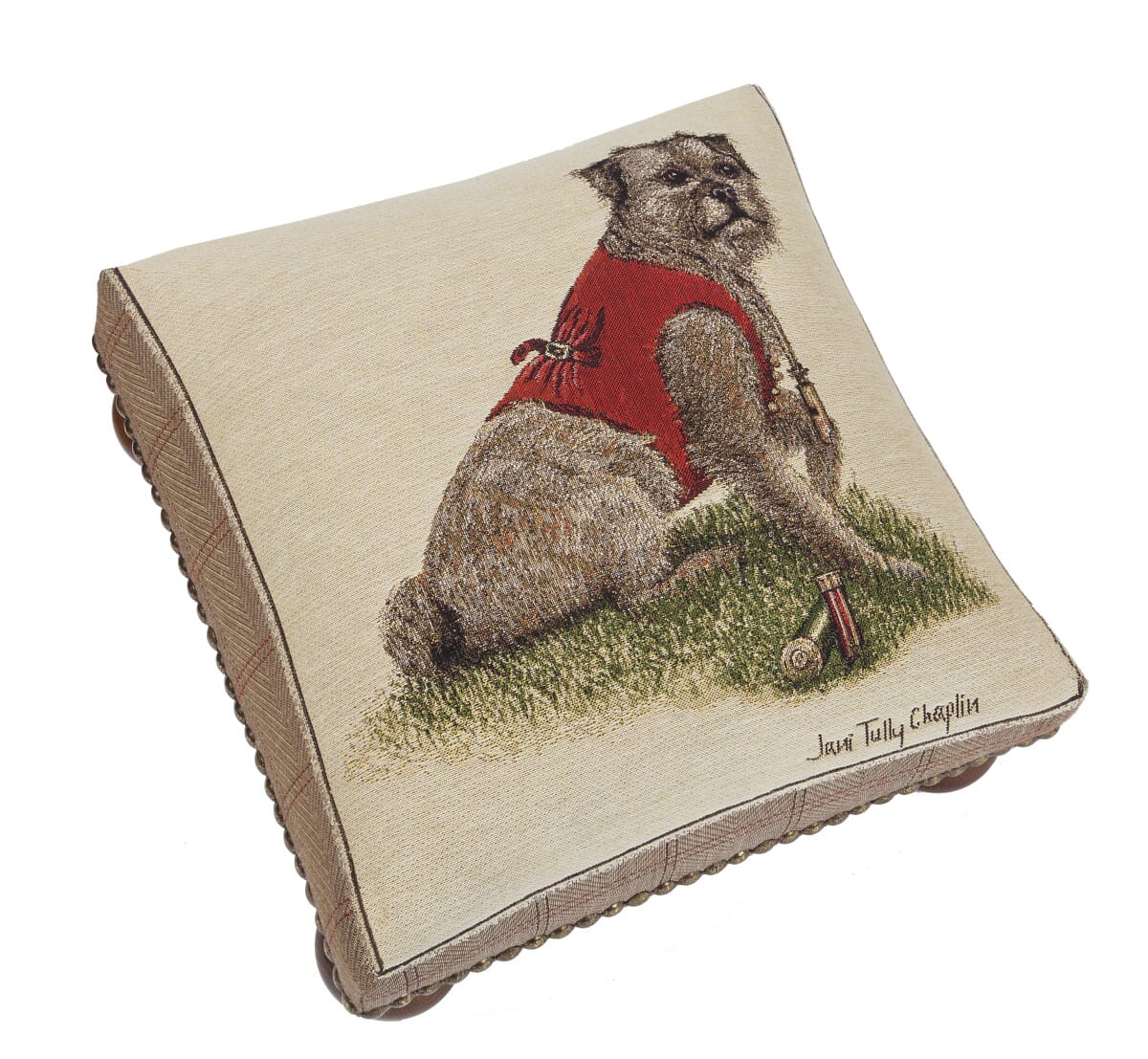 Rt. Hon. Thomas Terrier Tapestry Footstool