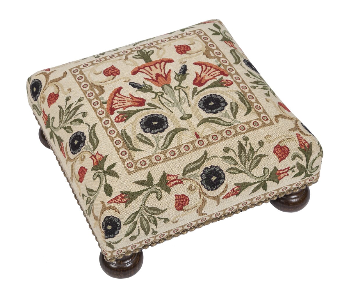 Primrose Cream Tapestry Footstool